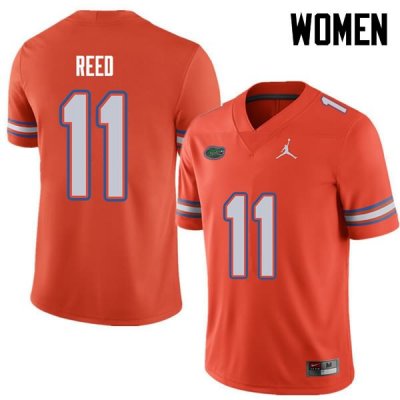 Women's Florida Gators #11 Jordan Reed NCAA Jordan Brand Orange Authentic Stitched College Football Jersey LLJ0362JL